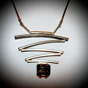 STERLING & TOPAZ NECKLACE